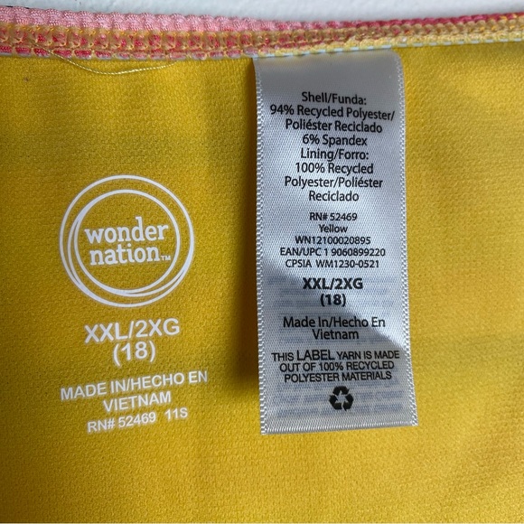 Wonder Nation high-rise girl bikini bottom XXL Yellow multicolored - Picture 4 of 8